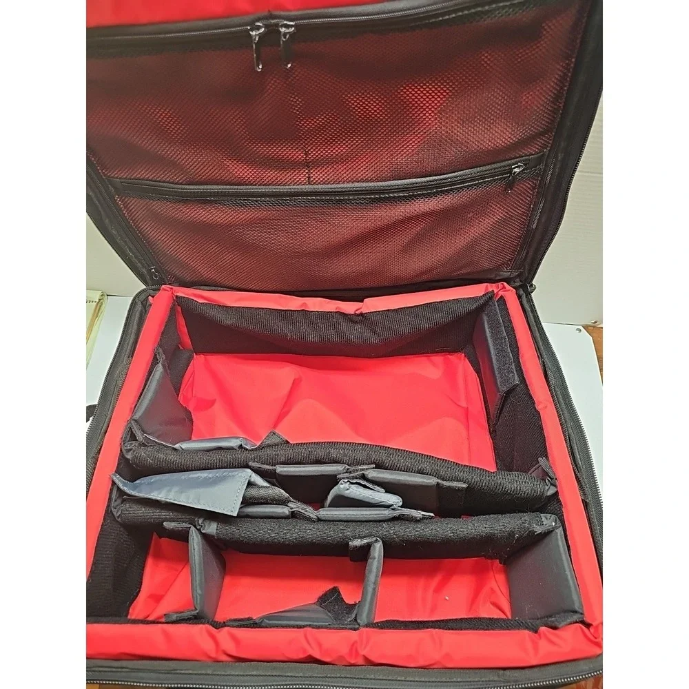 Pelican rolling camera/lighting case, semi rigid, laptop etc. pockets